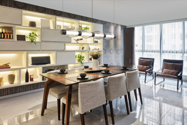 Gem Mandrel Chandelier