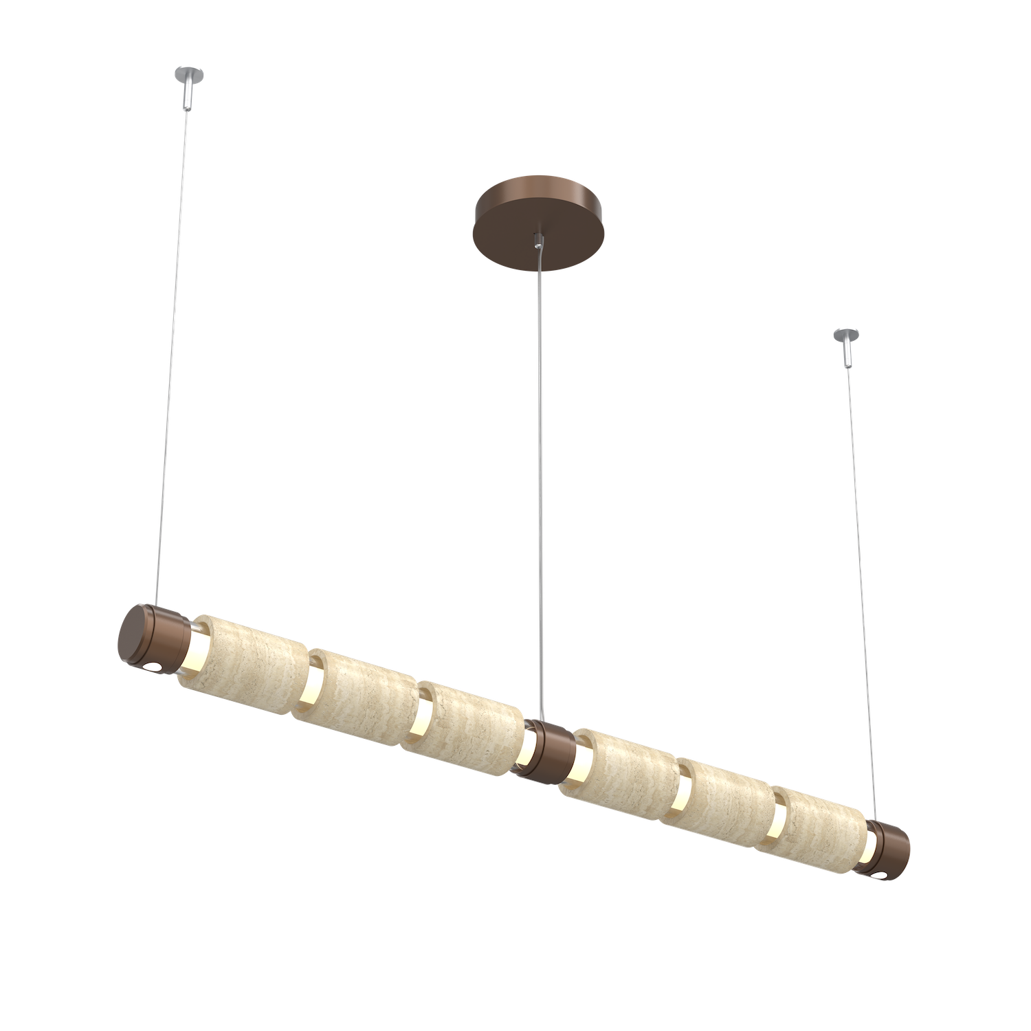 PLB0096-04-BB-0-TR-Hammerton-Studio-Corinth-52-inch-linear-chandelier-with-burnished-bronze-finish-and-travertine-stone-accent-and-LED-lamping-angle