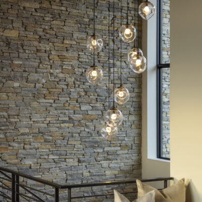 Aster Square Pendant Chandelier | Olsen Home Design, Steve Wilson Photography