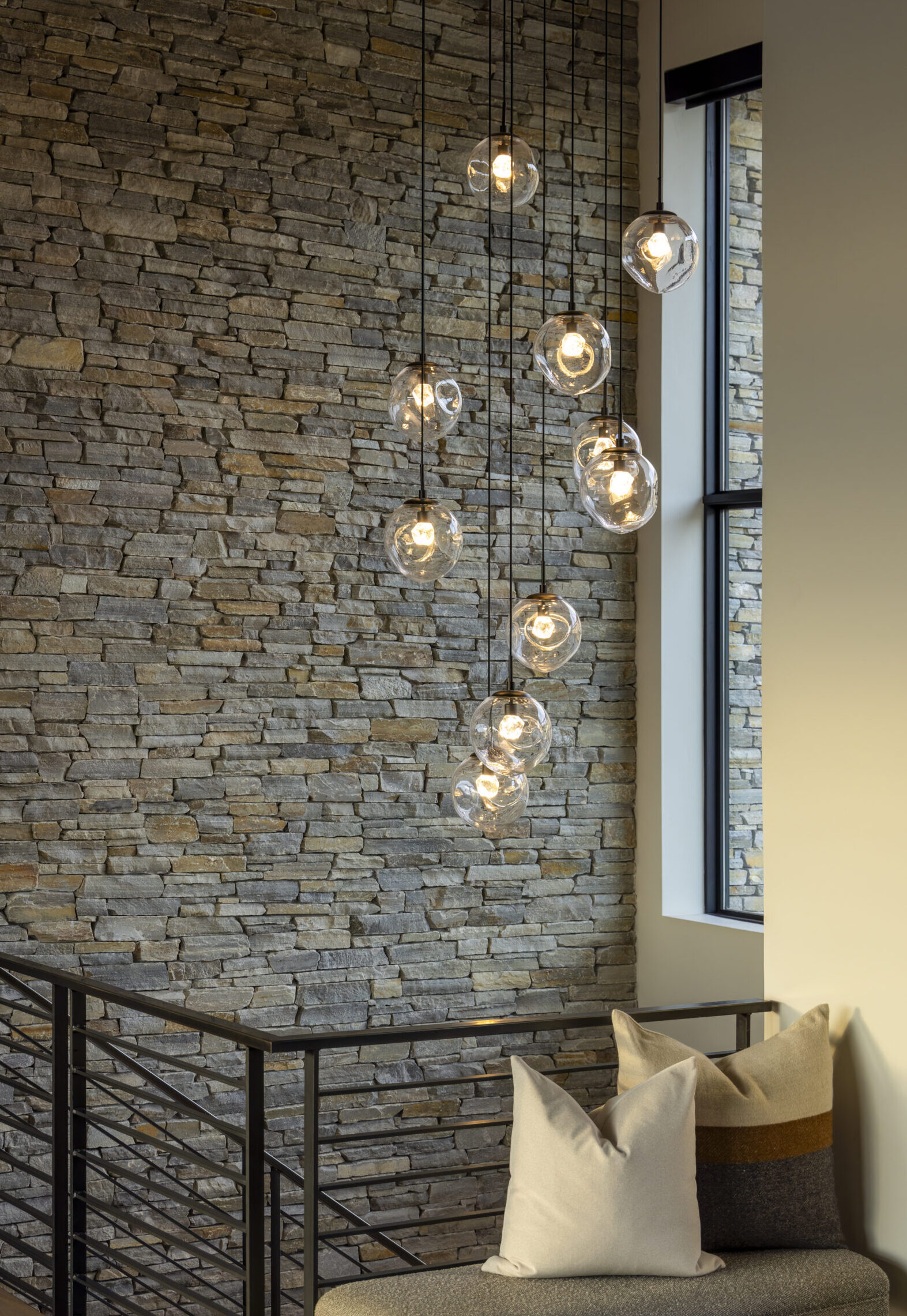 Aster Square Pendant Chandelier | Olsen Home Design, Steve Wilson Photography