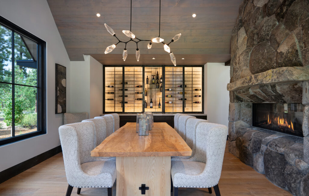 Rock Crystal Modern Branch Chandelier | Interior Design by Julie Johnson Holland, Sinead Hastings