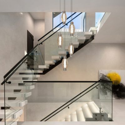 Gem Mandrel Round Pendant Chandelier