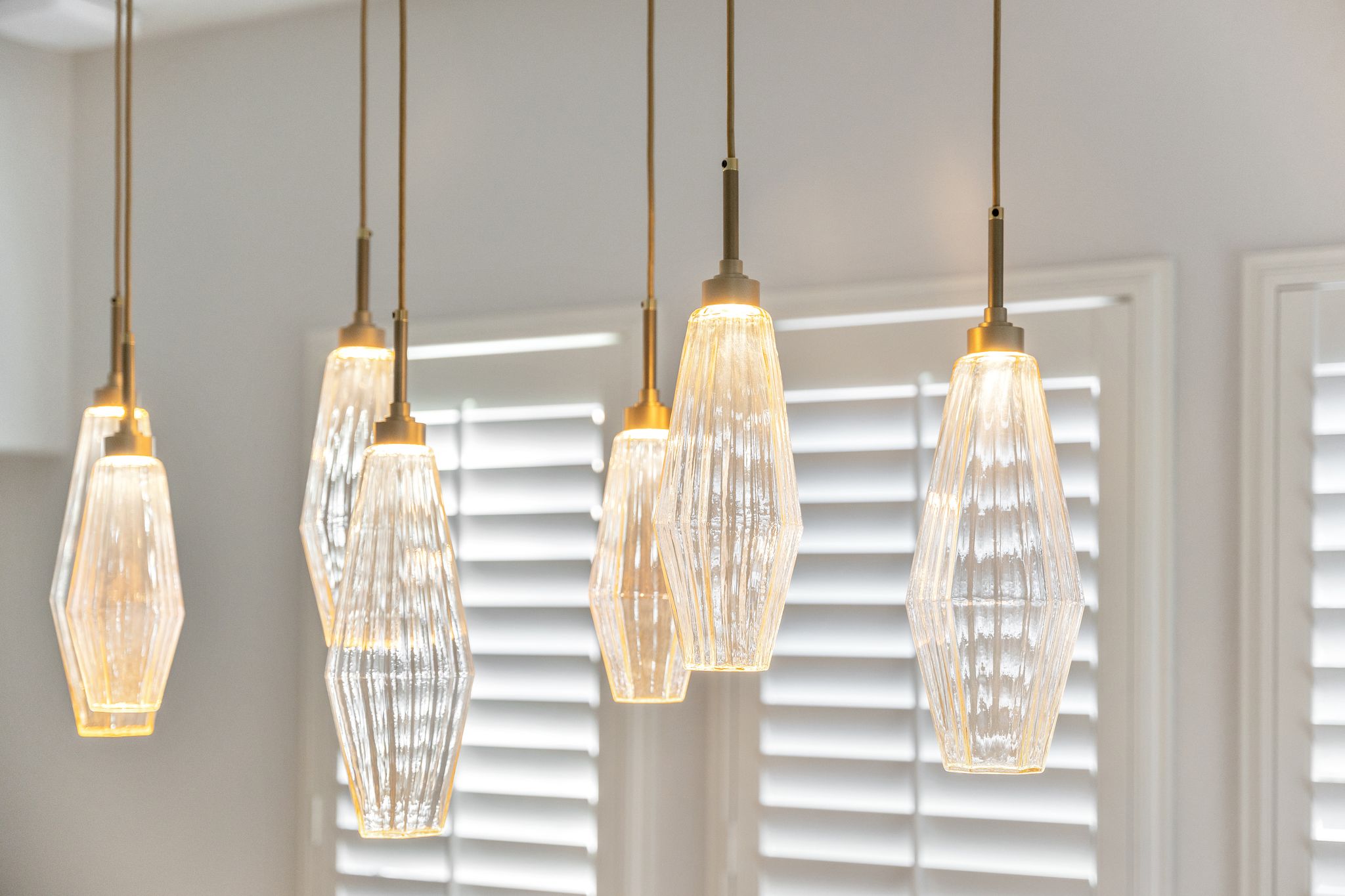 Aalto Linear Pendant Chandelier | Kelly Tivey Interior Design Inc.