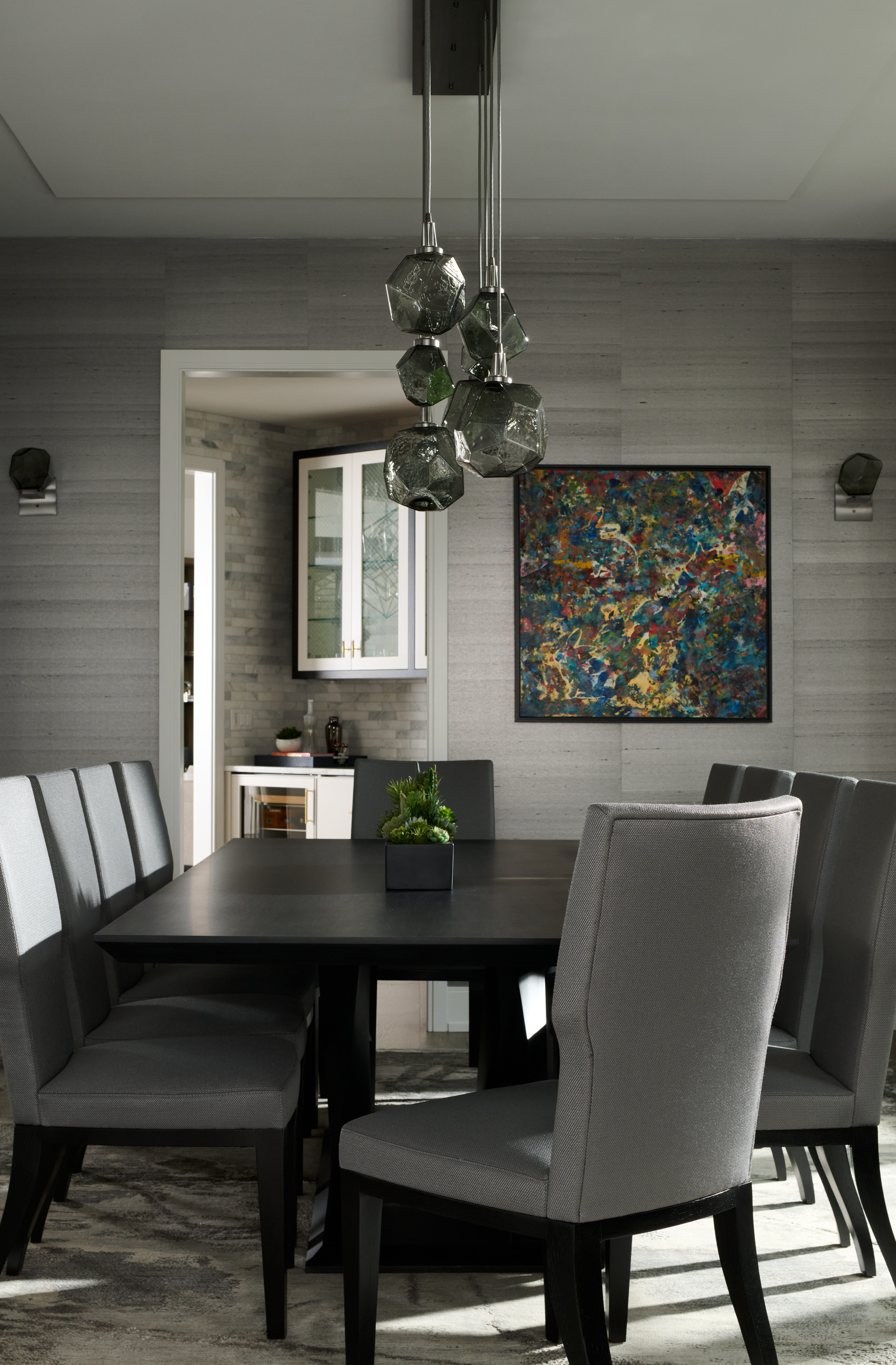 Gem Linear Pendant Chandelier | Luxe Nest Interiors, Jeffrey Johnson
