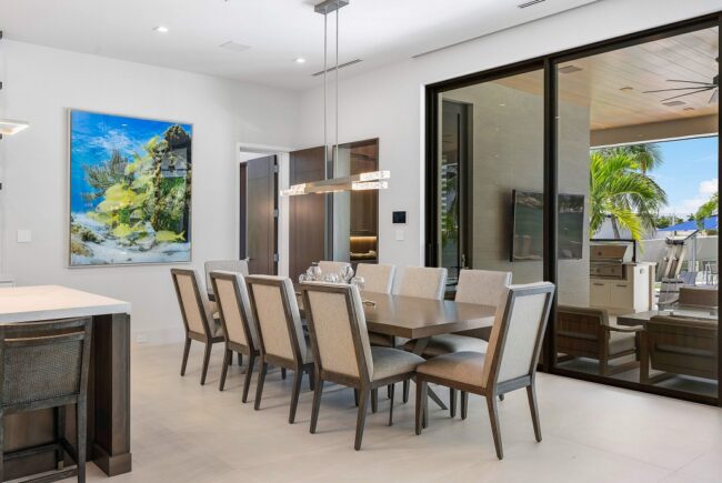 Axis Pivot Linear Chandelier | P & H Interiors, Living Proof Photography