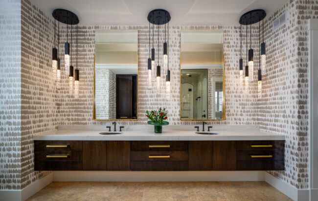 Axis Round Pendant Chandelier | Renee Guthrie Design, D.R. Brown Photography