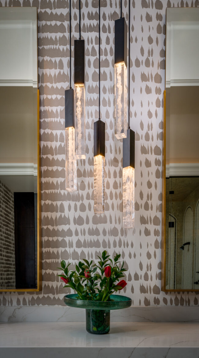 Axis Round Pendant Chandelier | Renee Guthrie Design, D.R. Brown Photography