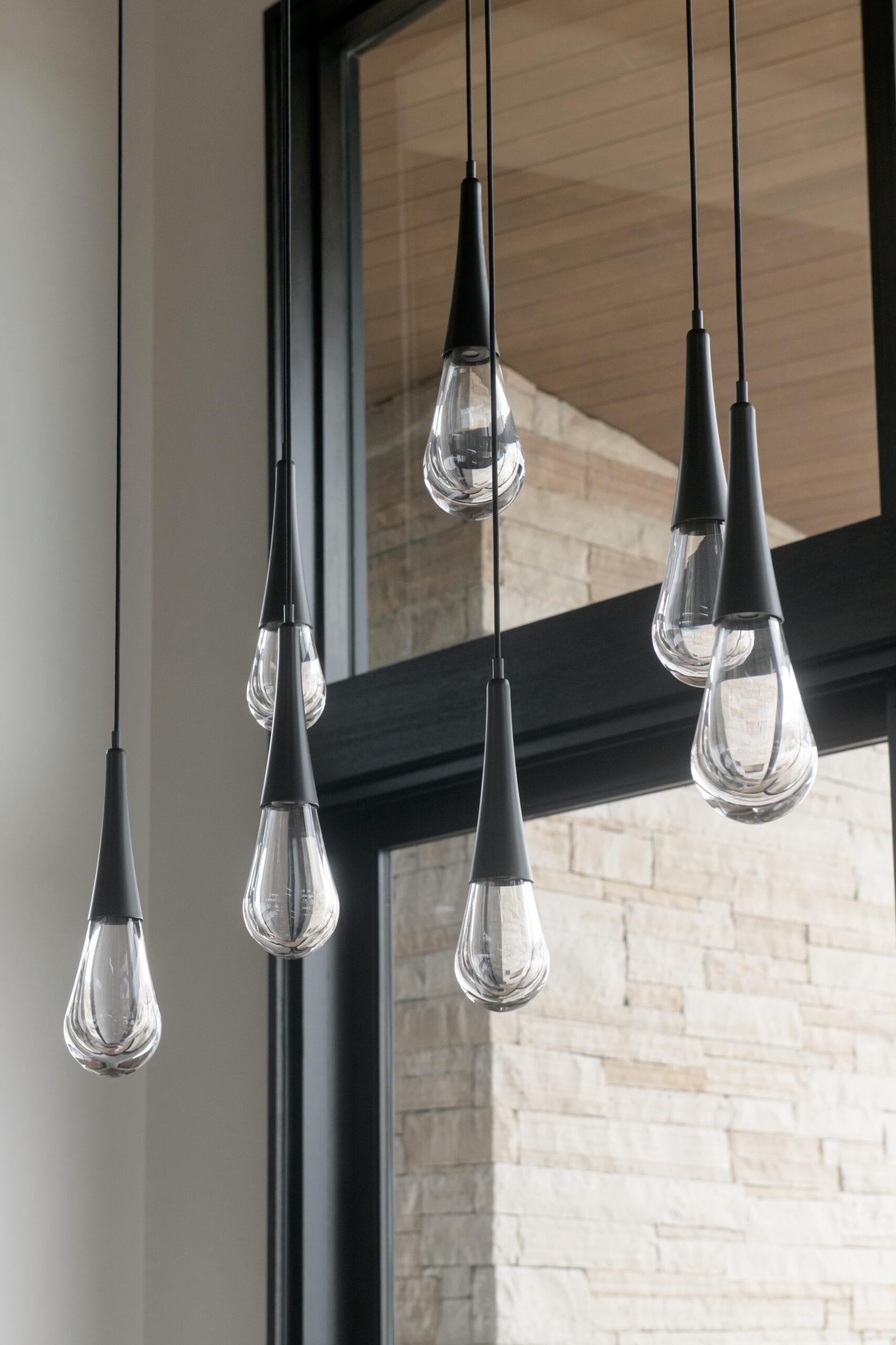 Raindrop Linear Pendant Chandelier | Mark & Aly Interior Design, Rebekah Westover