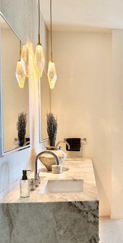 Rock Crystal Pendant - Small (15"H) | Joli G Interiors and Designs