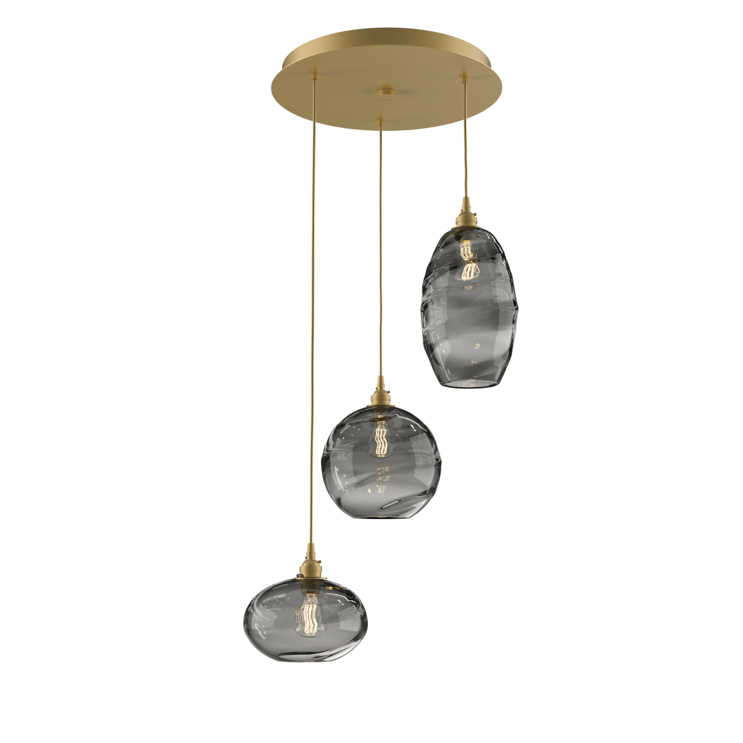 Misto Round Pendant Chandelier - 3 Lights