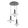 CHB0098-03-FB-CG-C01-L3-Hammerton-Studio-Atmosphere-Cirrus–3-light-round-multi-light-pendant-chandelier-with-flat-bronze-finish-and-clear-granite-glass-shades-and-LED-lamping