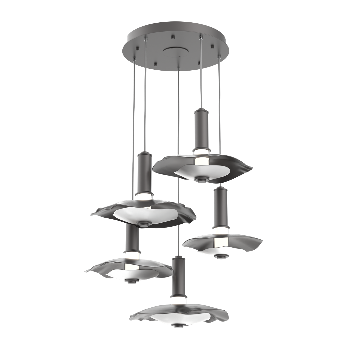 CHB0099-05-GP-00-C01-L3-WI-Hammerton-Studio-Atmosphere-Cumulus–5-light-round-multi-pendant-chandelier-with-graphite-finish-and-white-metal-inner-disc-and-LED-lamping