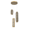 CHB0100-03-GB-TE-CA1-L3-W02-Hammerton-Studio-Tessera-3-light-multi-pendant-chandelier-with-gilded-brass-finish-and-clear-tetro-cast-glass-shade-and-dark-oak-wood-accent-and-LED-lamping