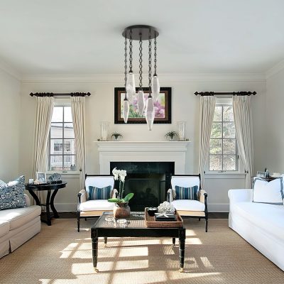 Rock Crystal Round Pendant Chandelier