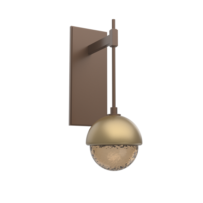 IDB0093-01-BB-B-L3-GB-Hammerton-Studio-Cabochon-1-light-tempo-wall-sconce-with-burnished-bronze-finish-and-bronze-blown-glass-shades-and-gilded-brass-metal-cap