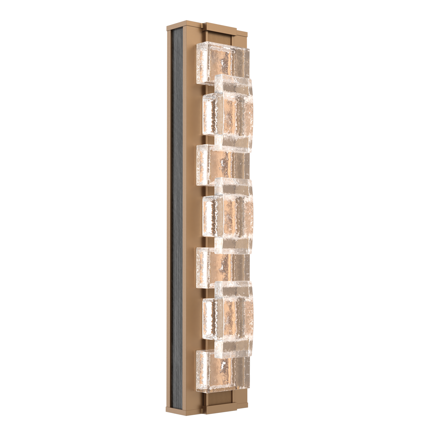 IDB0100-24-NB-TE-L2-W02-Hammerton-Studio-Tessera-24-inch-wall-sconce-with-novel-brass-finish-and-clear-tetro-cast-glass-shade-and-dark-oak-wood-accent-and-LED-lamping