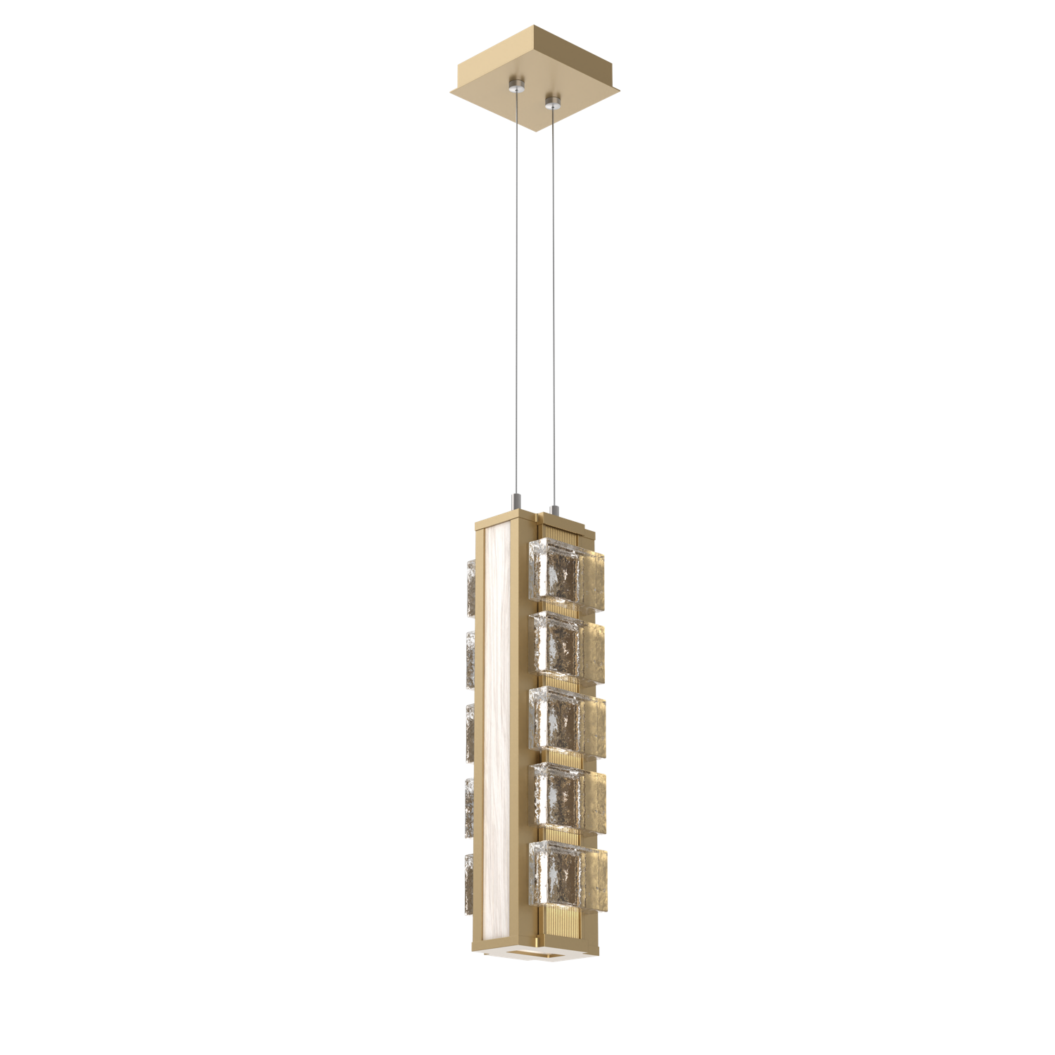 LAB0100-18-GB-TP-CA1-L3-W01-Hammerton-Studio-Tessera-18-inch-pendant-light-with-gilded-brass-finish-and-clear-pave-cast-glass-shade-and-light-oak-wood-accent-and-LED-lamping