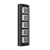 ODB0100-18-TB-TP-L2-000-Hammerton-Studio-Tessera-18-inch-outdoor-wall-sconce-with-textured-black-finish-and-clear-pave-cast-glass-shade-and-LED-lamping