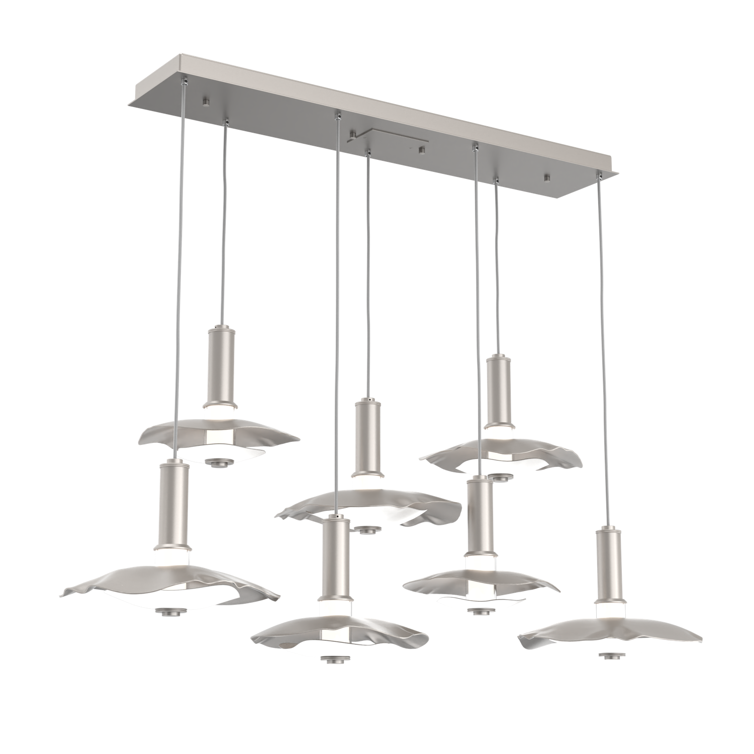 PLB0099-07-BS-00-C01-L3-WI-Hammerton-Studio-Atmosphere-Cumulus–7-light-linear-multi-pendant-chandelier-with-beige-silver-finish-and-white-metal-inner-disc-and-LED-lamping