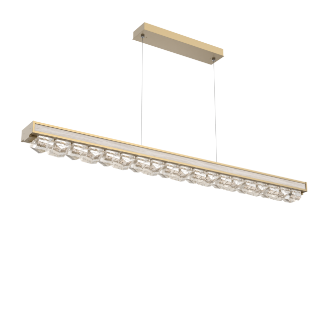 PLB0100-60-GB-TF-CA1-L3-W01-Hammerton-Studio-Tessera-60-inch-linear-chandelier-with-gilded-brass-finish-and-clear-facet-cast-glass-shade-and-light-oak-wood-accent-and-LED-lamping