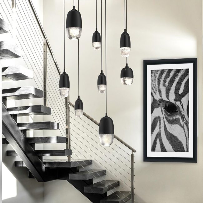 Pebble Round Pendant Chandelier - 3 Lights