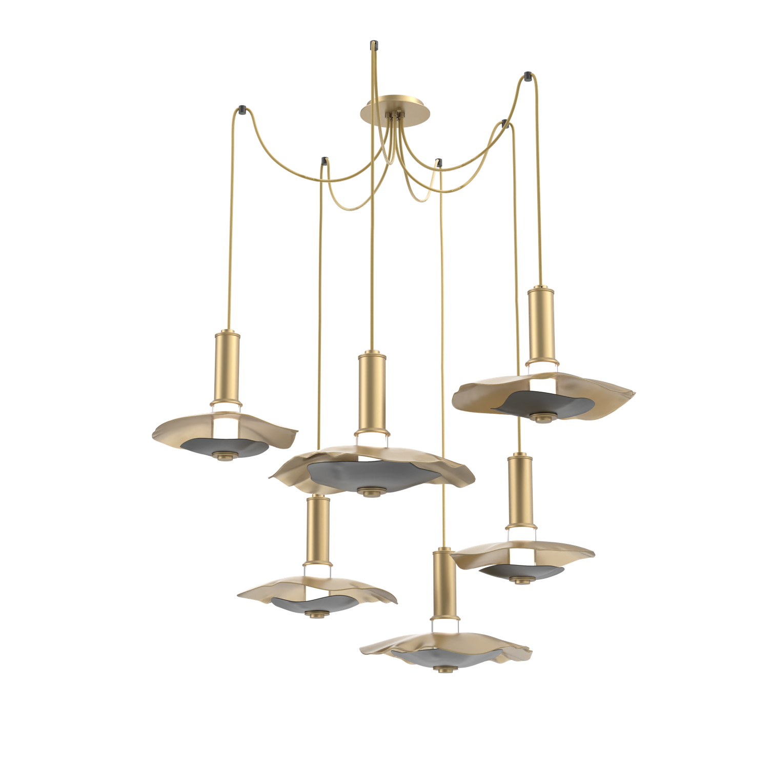 SCB0099-06-GB-00-C01-L3-BI-Hammerton-Studio-Atmosphere-Cumulus–6-light-swag-pendant-chandelier-with-gilded-brass-finish-and-black-metal-inner-disc-and-LED-lamping
