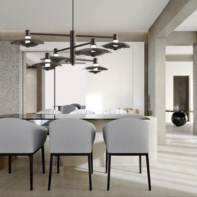 Cumulus Hub & Spoke - 6 Light Linear