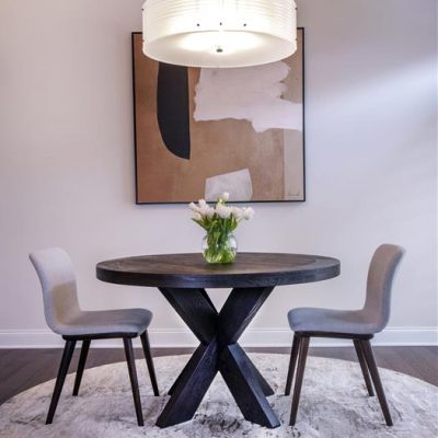 Textured Glass Drum Chandelier | Picture This Studios, L.A.Design, LLC.