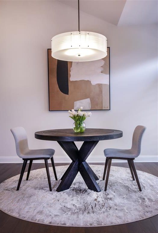 Textured Glass Drum Chandelier | Picture This Studios, L.A.Design, LLC.
