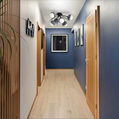 Cabochon Half Starburst Flush Mount