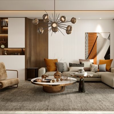 Cabochon Oval Starburst Chandelier