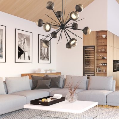 Cabochon Starburst Chandelier