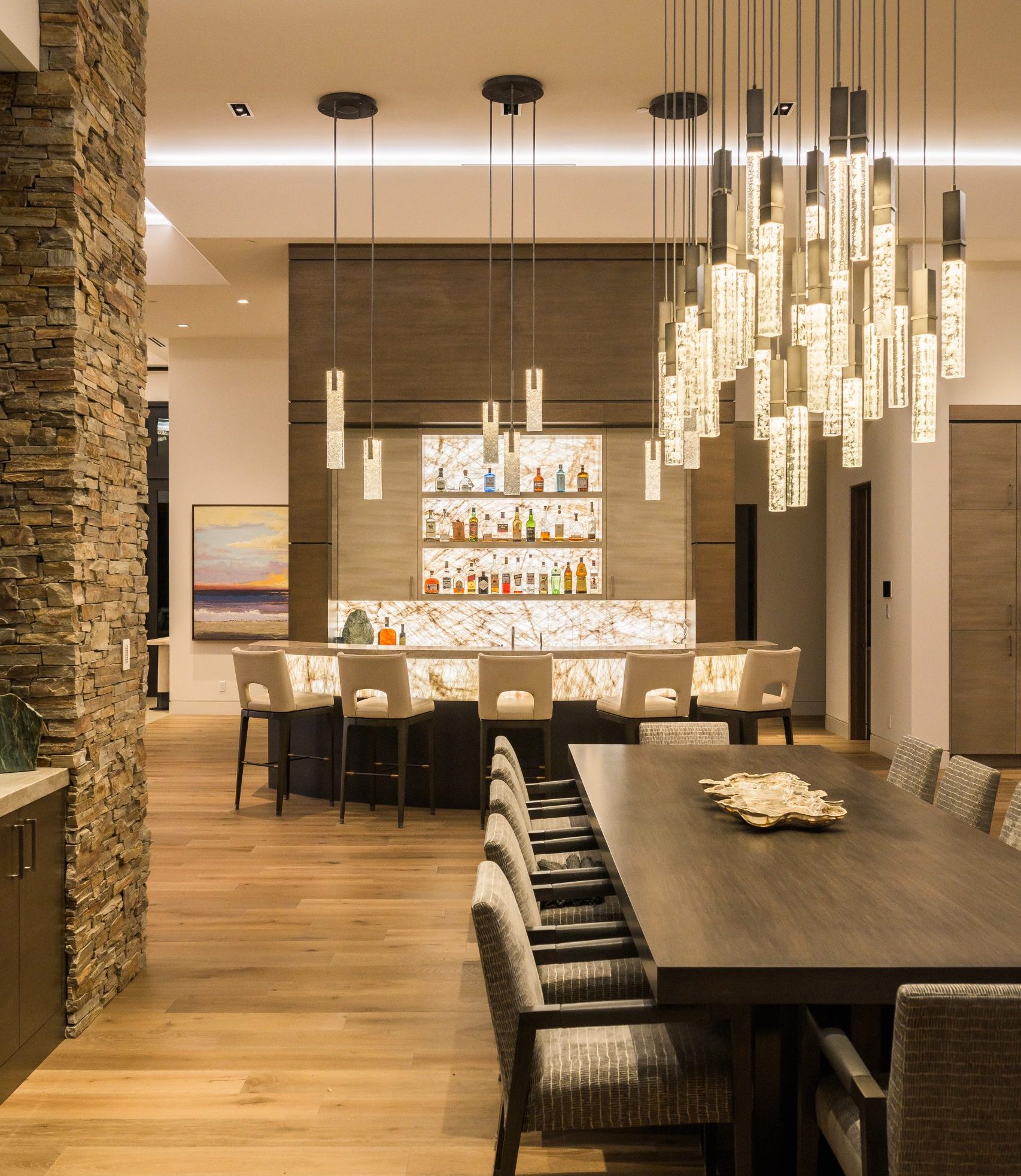 oversized chandeliers