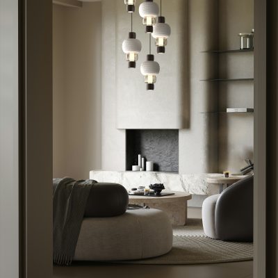 Torno Mandrel Round Pendant Chandelier