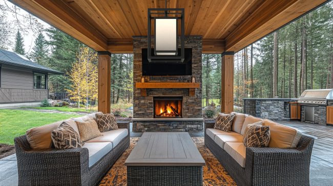 Double Box Outdoor Pendant