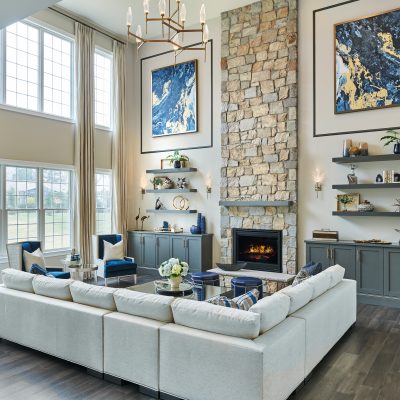 Rock Crystal Round Belvedere Chandelier | Jennifer Pacca Interiors, Vic Wahby