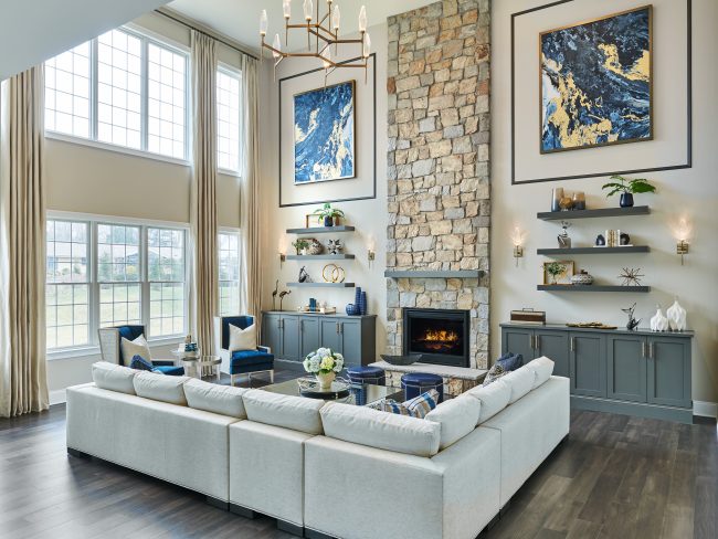 Rock Crystal Round Belvedere Chandelier | Jennifer Pacca Interiors, Vic Wahby