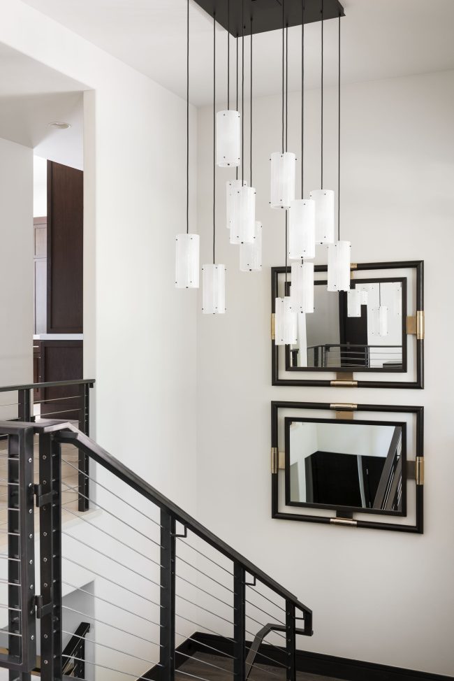 Textured Glass Square Pendant Chandelier | Mark and Aly, Lucy Call