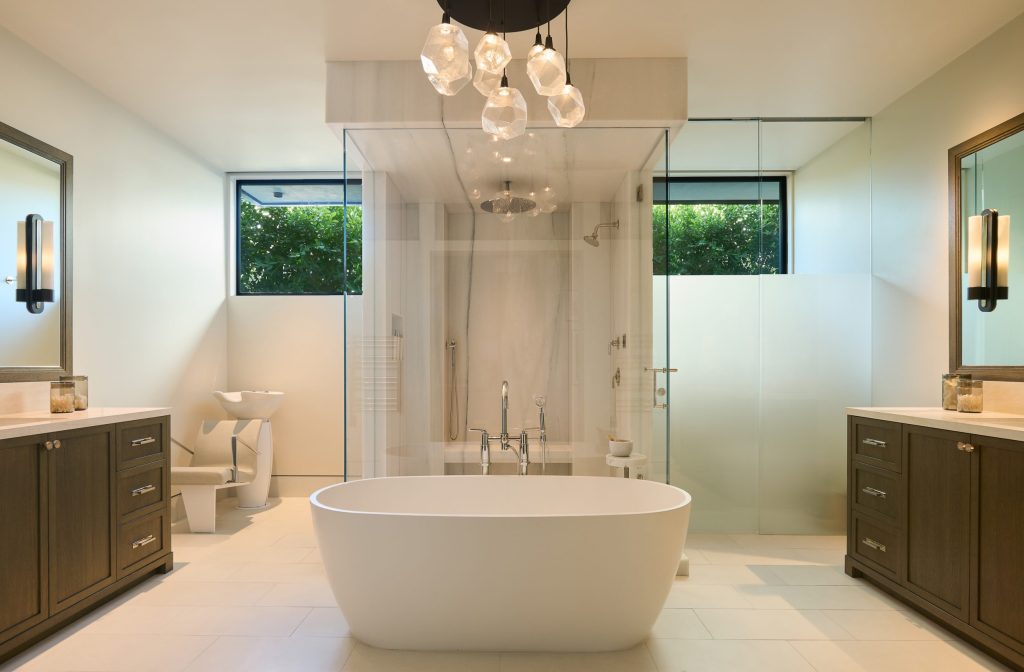 blown glass lighting for bathrooms