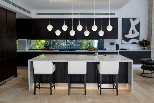 Cabochon Linear Pendant Chandelier