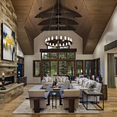 Carlyle Corona Ring Chandelier | Stephanie Larsen Interiors, Thompson Photographic