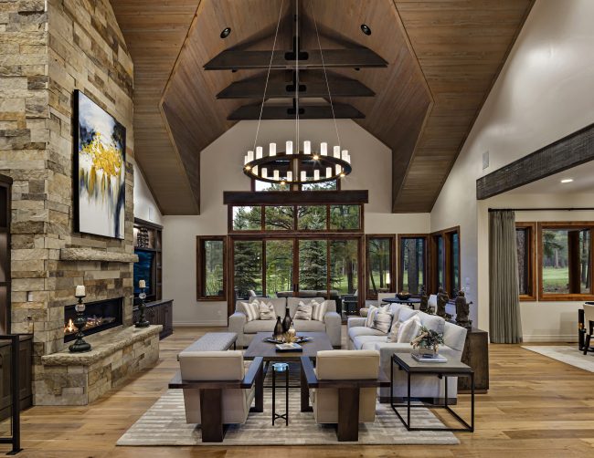 Carlyle Corona Ring Chandelier | Stephanie Larsen Interiors, Thompson Photographic