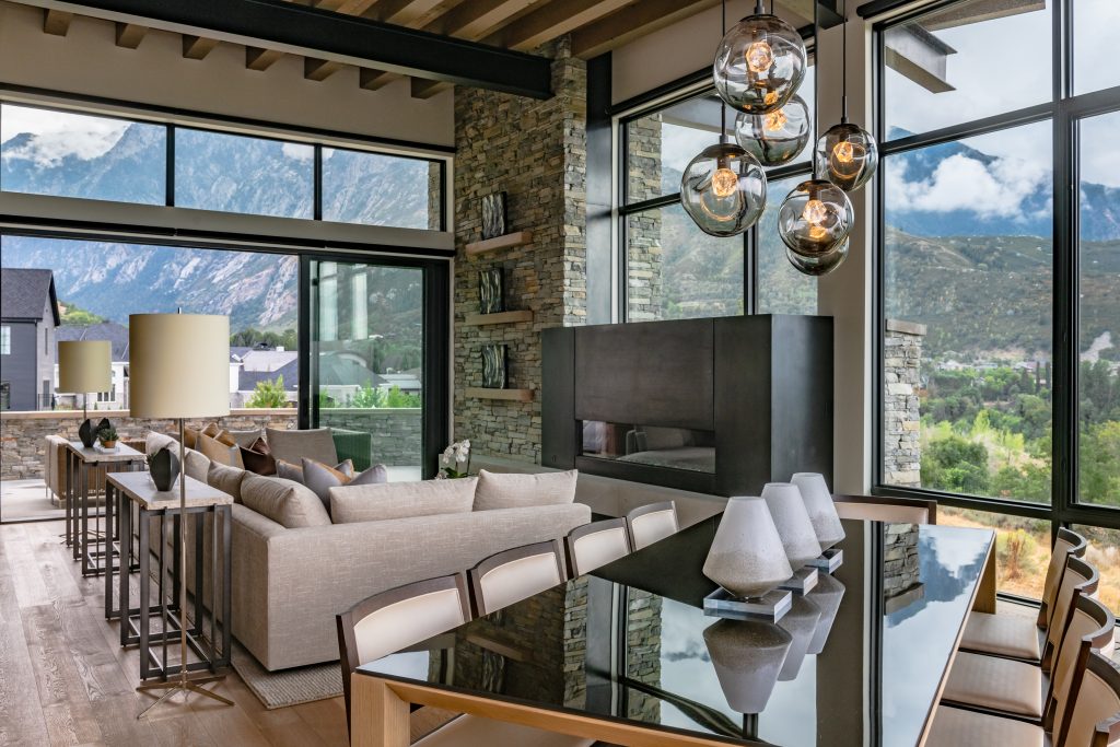 best lighting for modern mountain home design