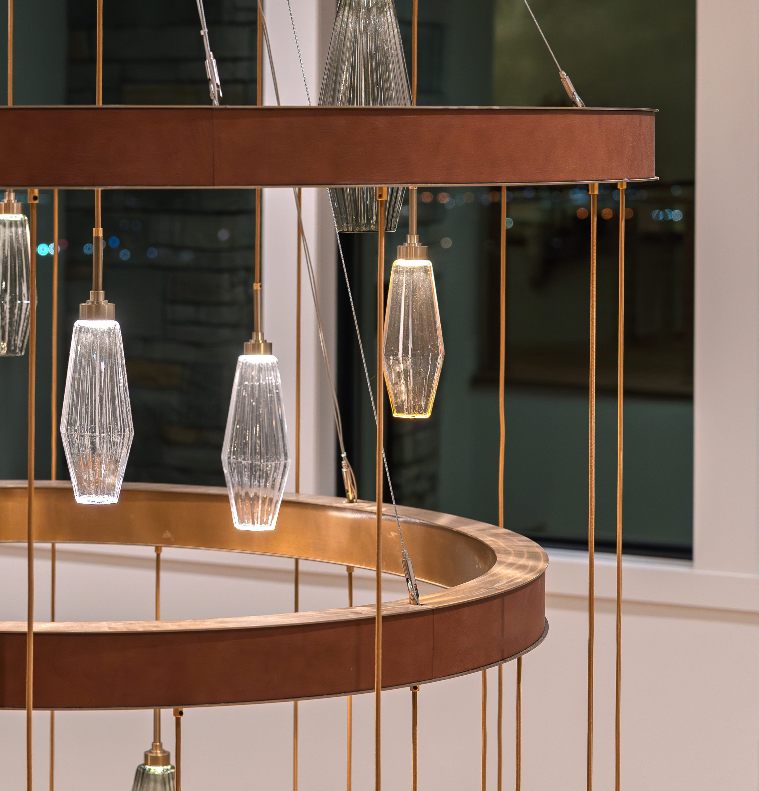Blown glass lighting