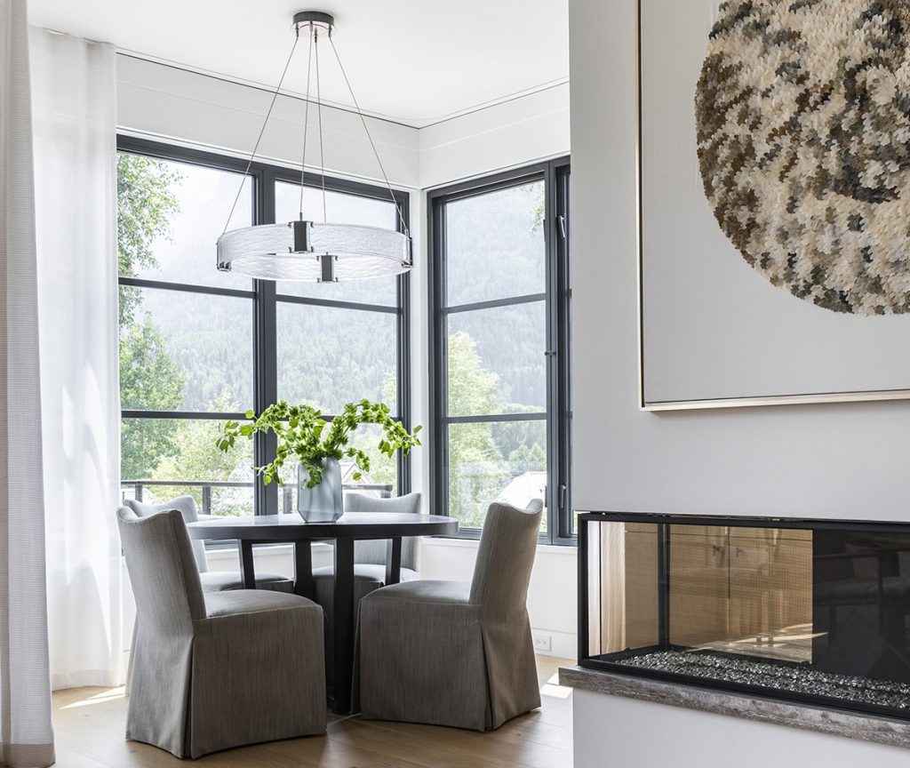 best lighting for modern mountain home design