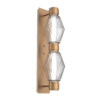 IDB0049-D2-NB-RC-Hammerton-Studio-Aalto-2-light-mandrel-wall-sconce-with-novel-brass-finish-and-optic-ribbed-clear-glass-shades-and-LED-lamping