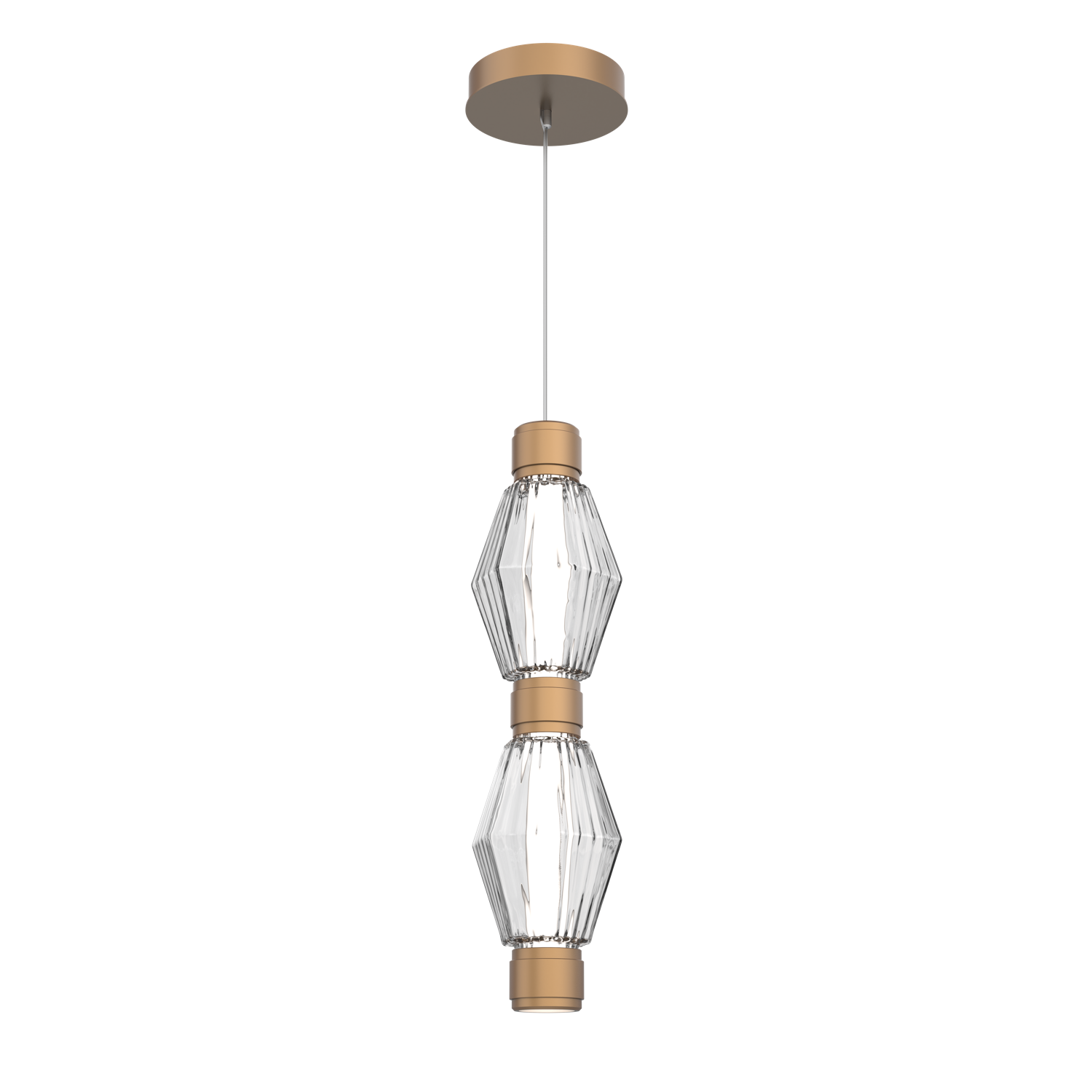 LAB0049-02-NB-RC-Hammerton-Studio-Aalto-mandrel-double-pendant-light-with-novel-brass-finish-and-optic-ribbed-clear-glass-shades-and-LED-lamping