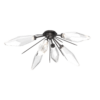 CLB0050-02-GP-CC-Hammerton-Studio-Rock-Crystal-6-light-starburst-flushmount-with-graphite-finish-and-clear-blown-glass-shades-and-LED-lamping