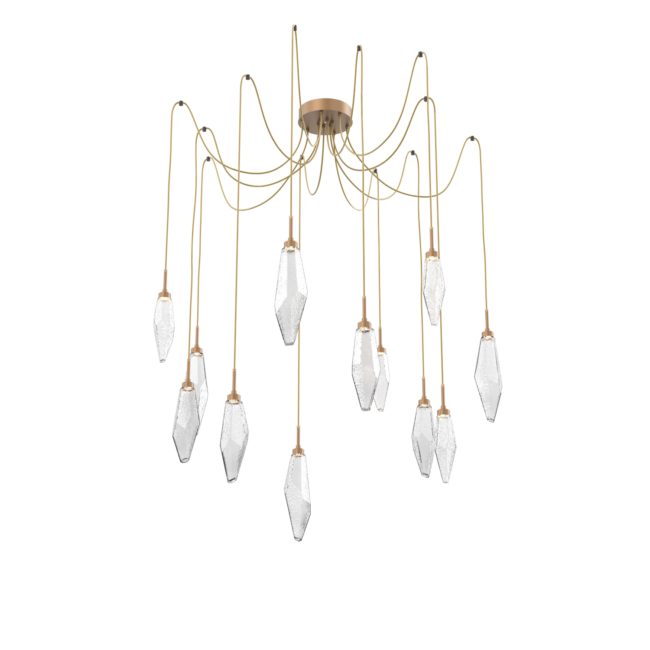 SCB0050-12-NB-CC-Hammerton-Studio-Rock-Crystal-12-light-swag-multi-pendant-chandelier-with-novel-brass-finish-and-clear-blown-glass-shades-and-LED-lamping
