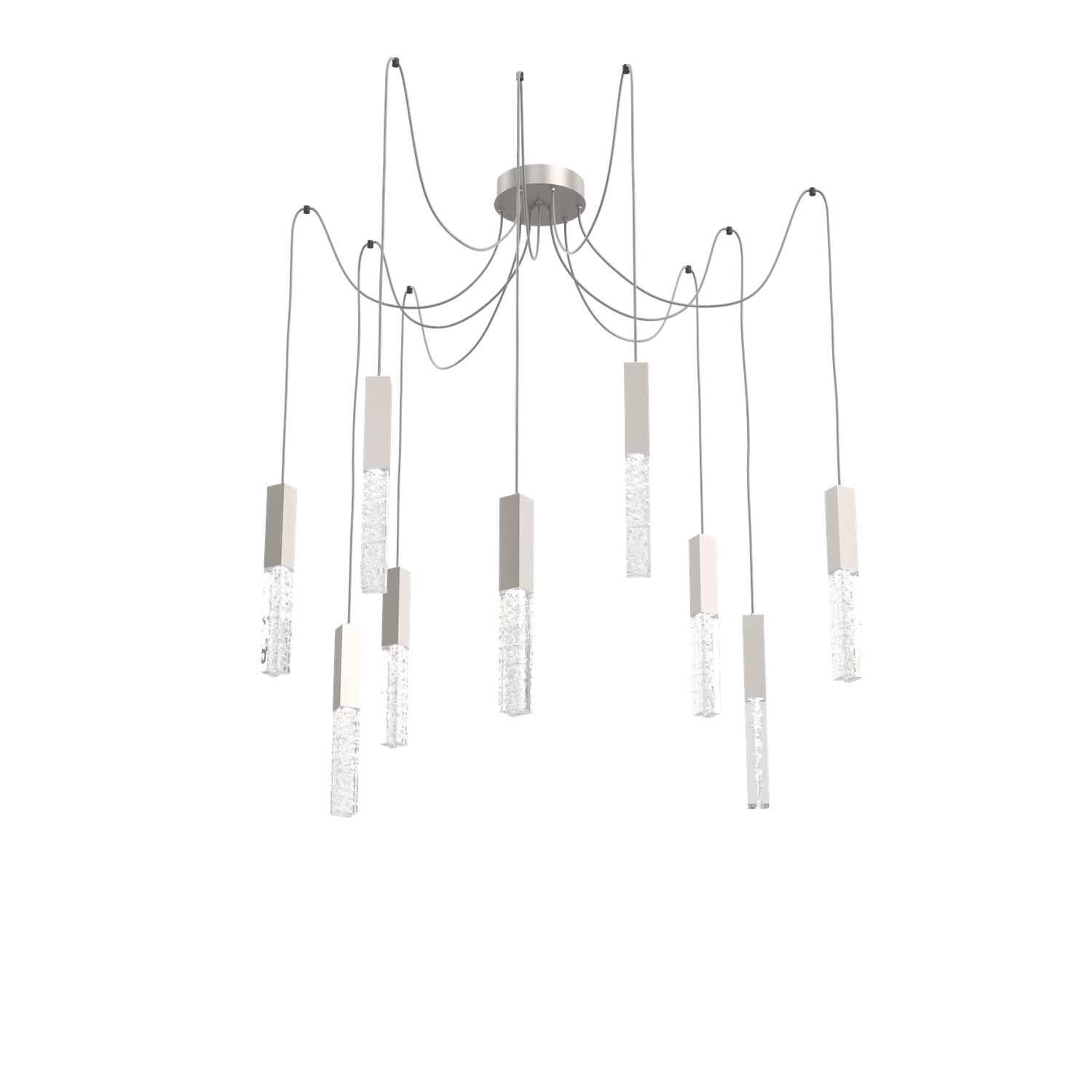 SCB0060-09-BS-GC-Hammerton-Studio-Axis-9-light-swag-multi-pendant-chandelier-with-beige-silver-finish-and-clear-cast-glass-diffusers-and-LED-lamping